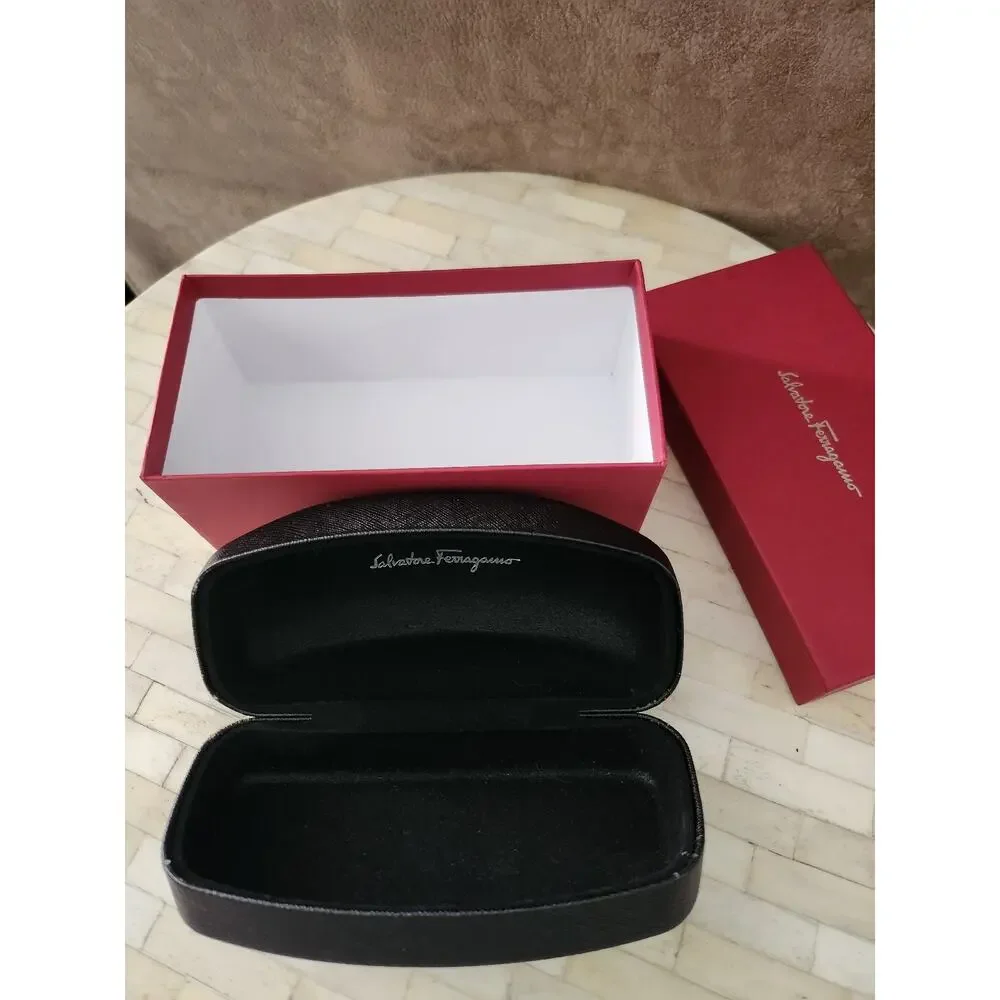 Salvatore Ferragamo eyeglasses or sunglasses case with box EMPTY